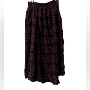 Vintage High-Waisted Midi Skirt